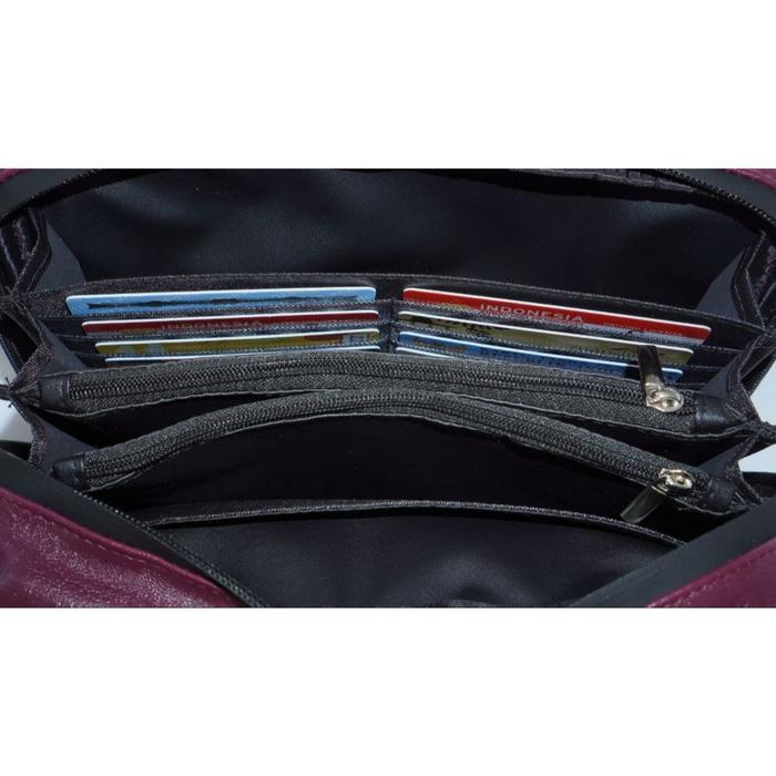 Tas Quinta Isam Anti Air Sling Bag Hand Bag Ukuran 22*14*6 Cm Unisex Pria Wanita - BLACK