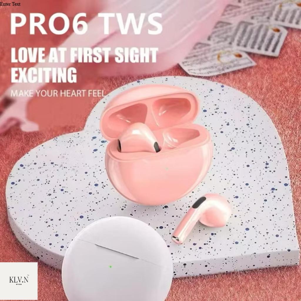 Pro 6 TWS Bluetooth Earphone Noise Cancelling || Pro 6 TWS Earphone Wireless Noise Cancelling