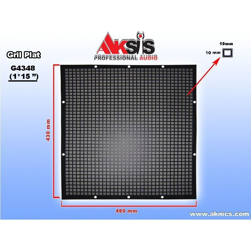 grill speaker G4348 15 inch axiss ram speaker gril speaker box speaker per 1 plat tebal bagus import
