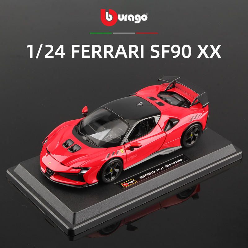 Bburago 1:24 Ferrari SF90 XX Stradale Alloy Car Model Supercar ecast Vehicles Toy