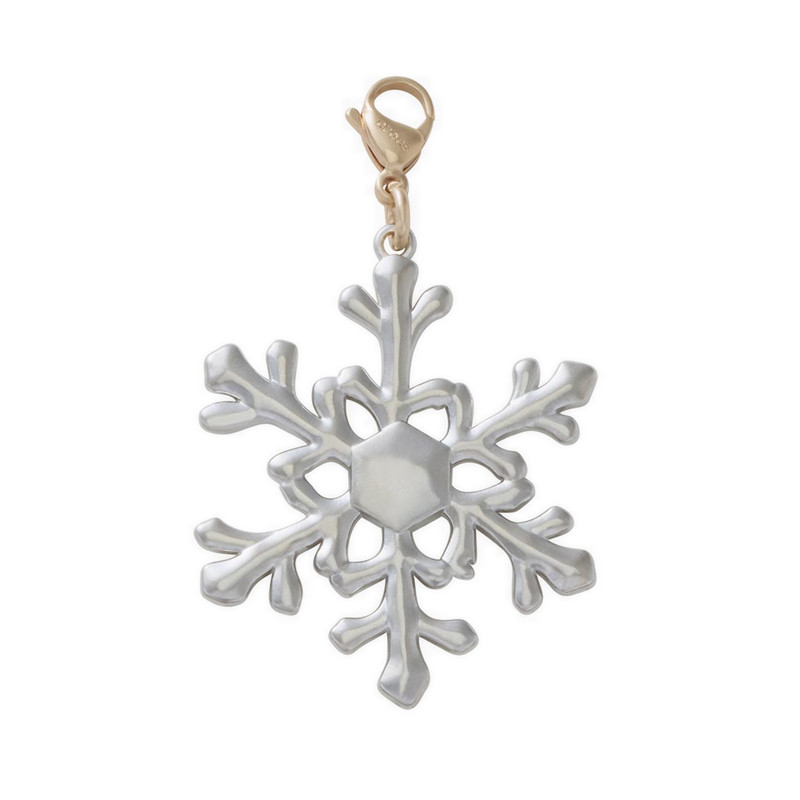 Crocs Silver Snowflake Charm Jibbitz