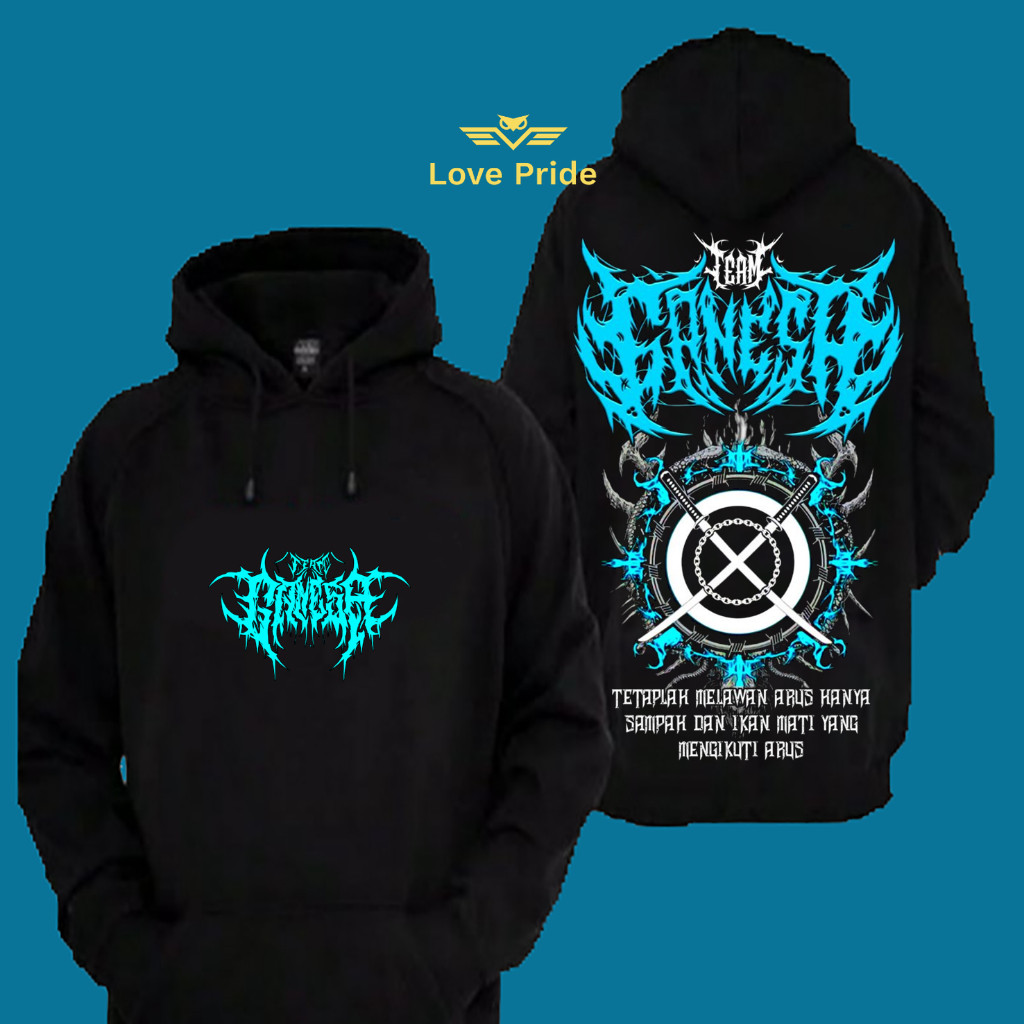 Sweater Hoodie Distro Ganesa Team Tetaplah Melawan Arus Pencak Silat Premium Terbaru