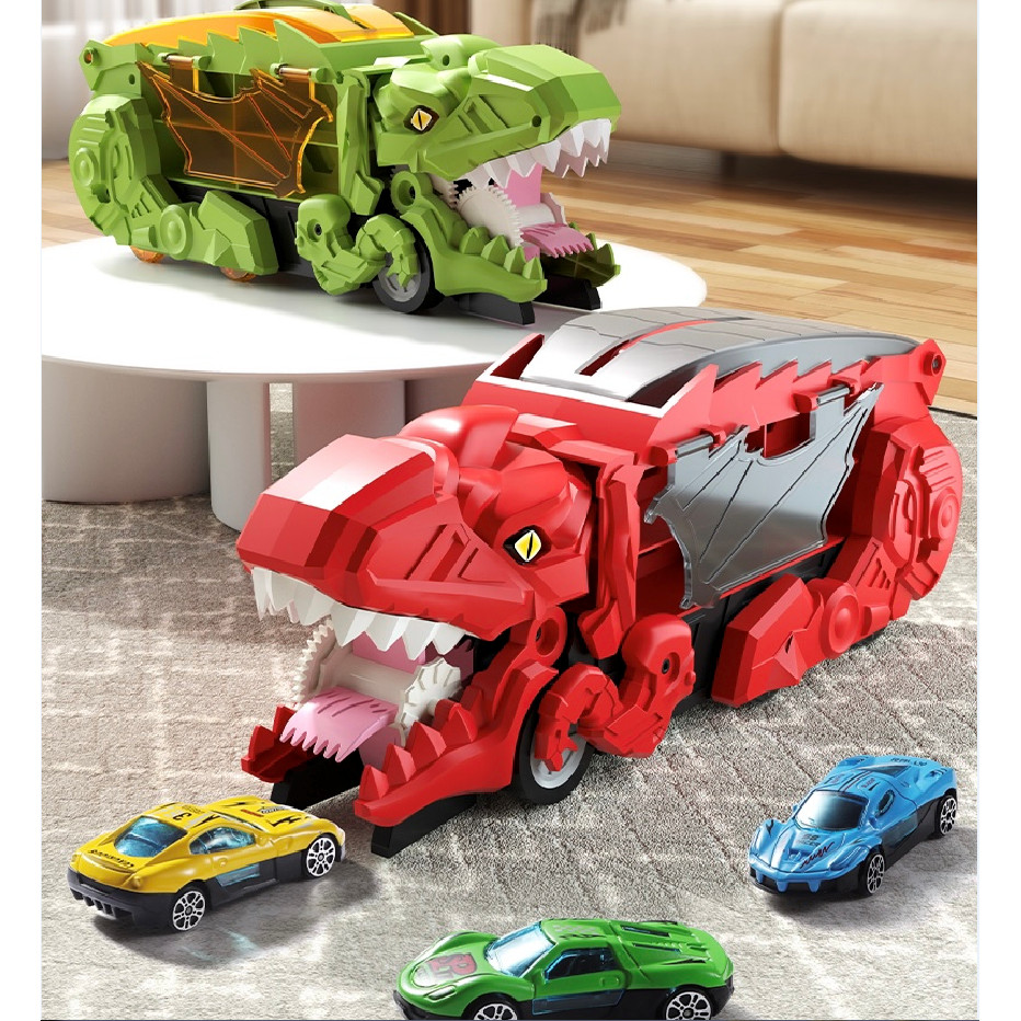 Large nosaur Devouring Car Toy Tyrannosaurus Rex Storage Toy Car Boy Sling Inertia Alloy Ejection Tr