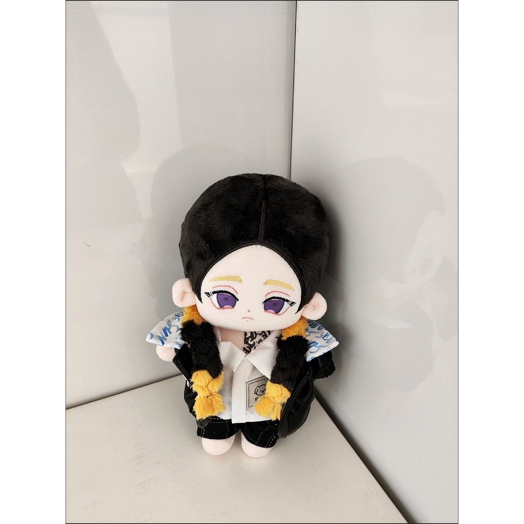 Stuffed 20cm Comic Tokyo Revengers Haitani Ran Cosplay Cartoon Plush With Skeleton Doll Dress-up Toy