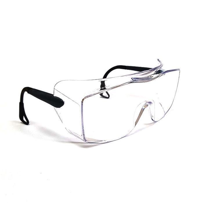 3M 12163 OX 1000 Protective Eyewear , Clear AF Lens, Black Secure Grip Temple