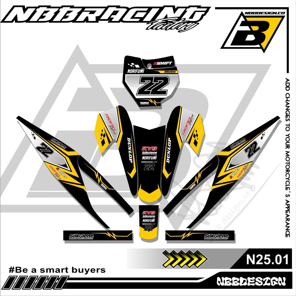 Sticker Rbt Revo Absolut 110 Motor Rbt Bebek Racing Desain Racing Terbaru