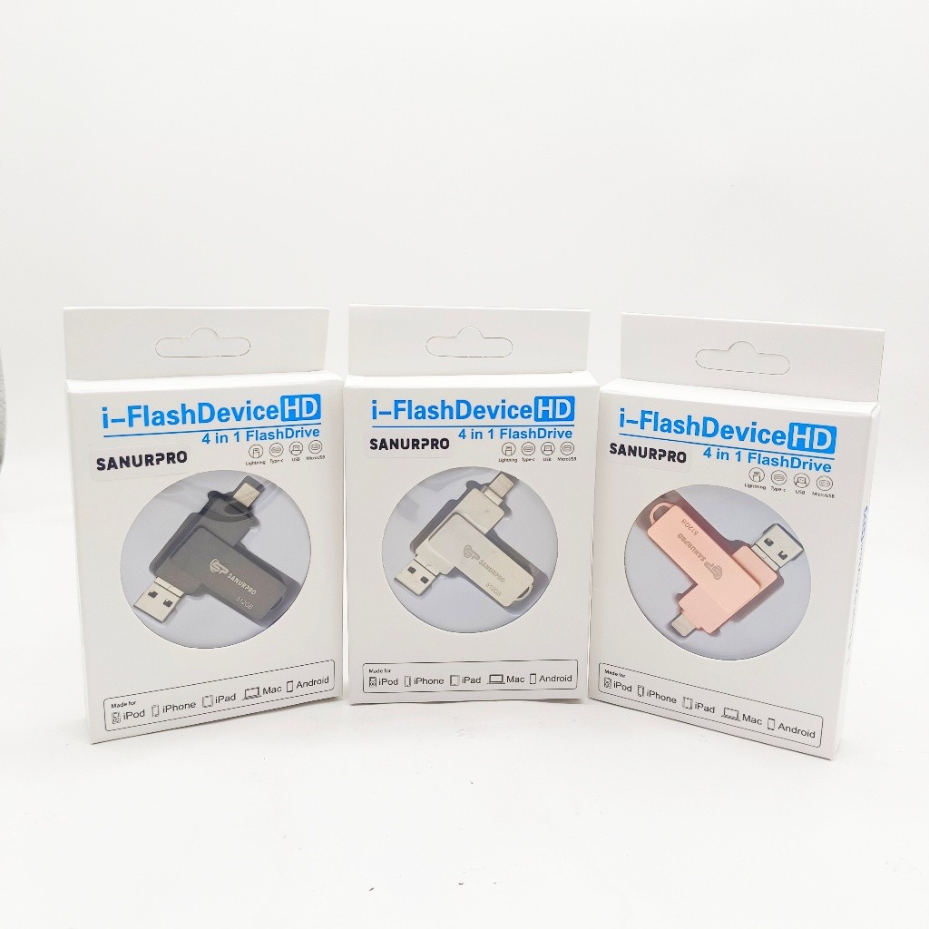 Flashdisk Sanurpro 512GB OTG 3IN1 Flashdisk Sanurpro 512GB OTG 3IN1
