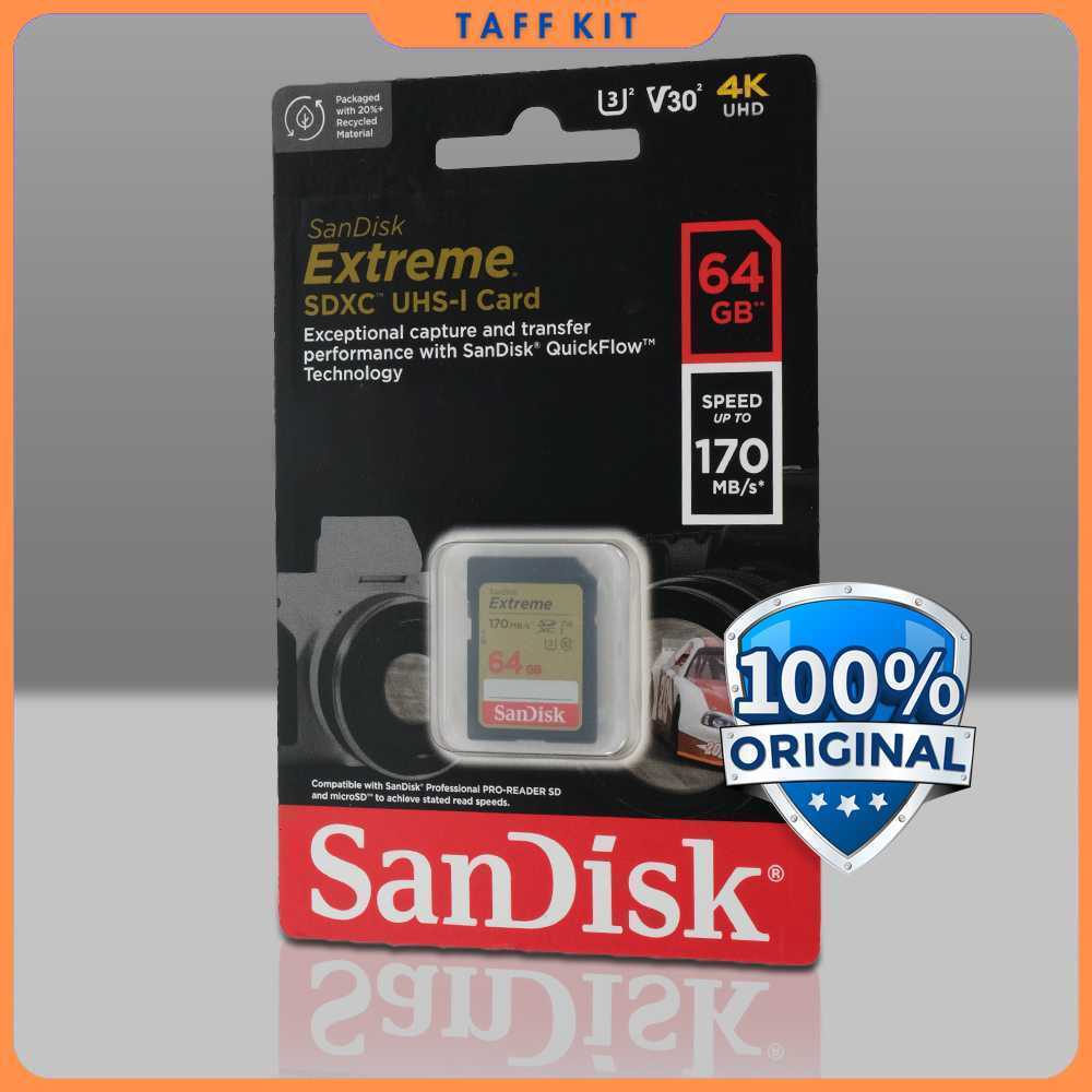 SanDisk Extreme SDXC UHS-I Card V30 U3 Class - SDSDXV