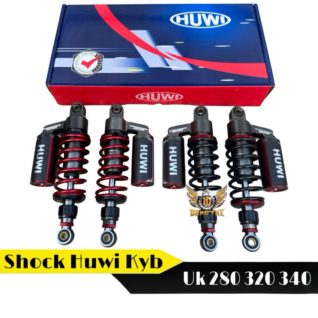 Shockbreaker Huwi Model KYB Shock Double Tabung Atas Click Rebound Fungsi Full Cnc Billet Uk 280 320