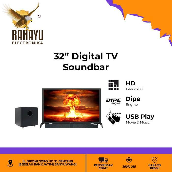 LED TV POLYTRON PLD 32BV1558 GARANSI RESMI NEGO PLD32BV1558