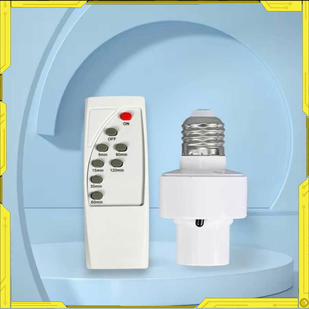 Fitting Lampu Bohlam E26 E27 dengan Remot Kontrol 40W - AMME27
