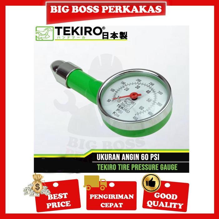 golok merchandise TEKIRO pengukur tekanan angin ban 60 psi / tire pressure gauge dial