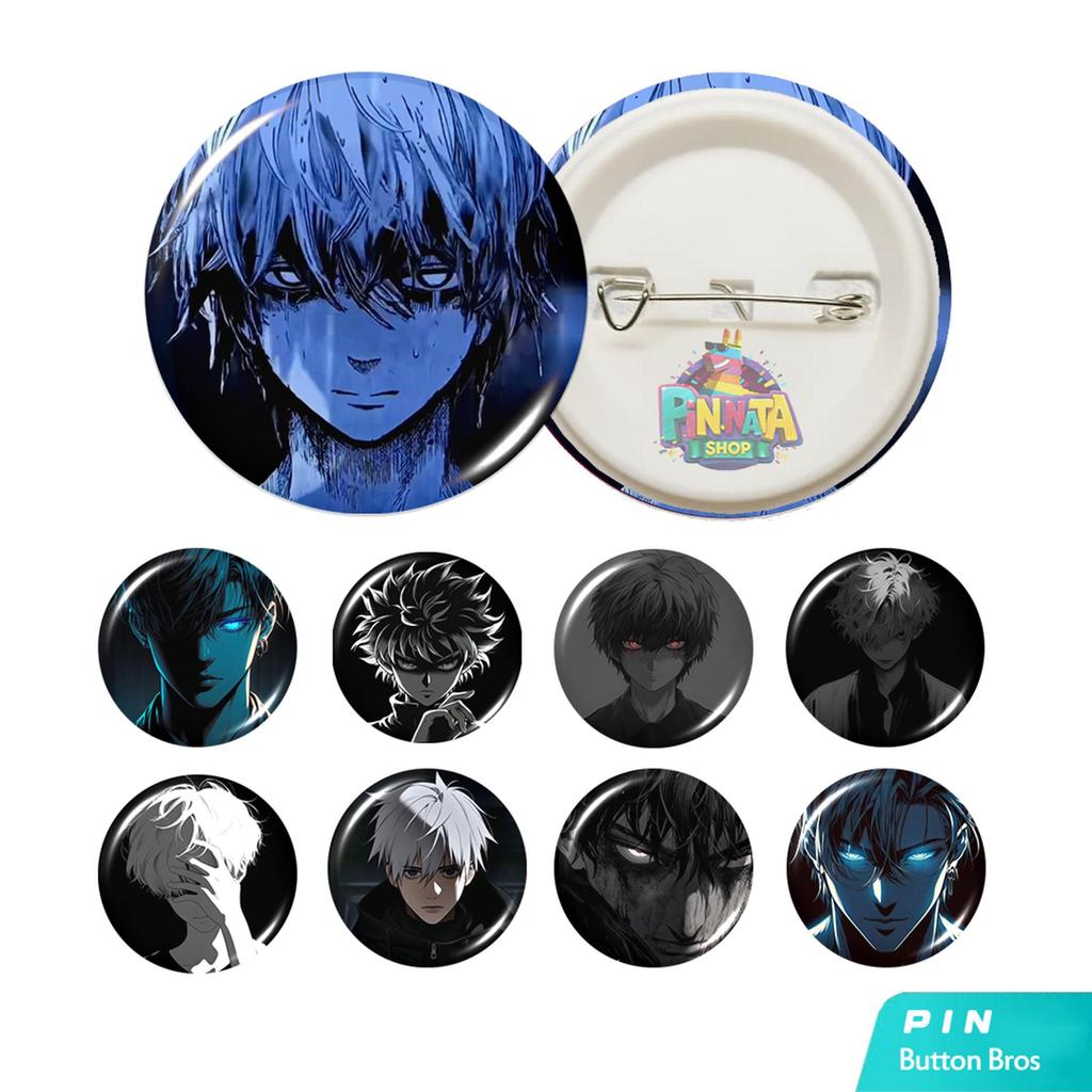 S3 CO. Pin Bros Button 34 Aesthetic 44mm Tema Anime I Y2K Hadiah Clips Penjepit Bros Laminasi Glossy