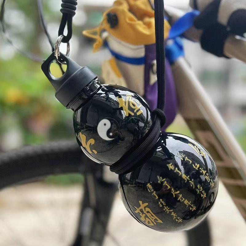 Gourd Water Bottle Botol Minuman Holo Labu Feng Shui Labu Botol 750ML Dengan Sticker