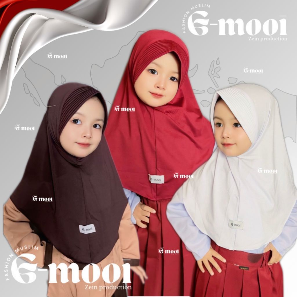 hijab anak 0-10 tahun hijab anak sekolah merah putih SD jilbab anak sekolah SD kerudung anak sekolah