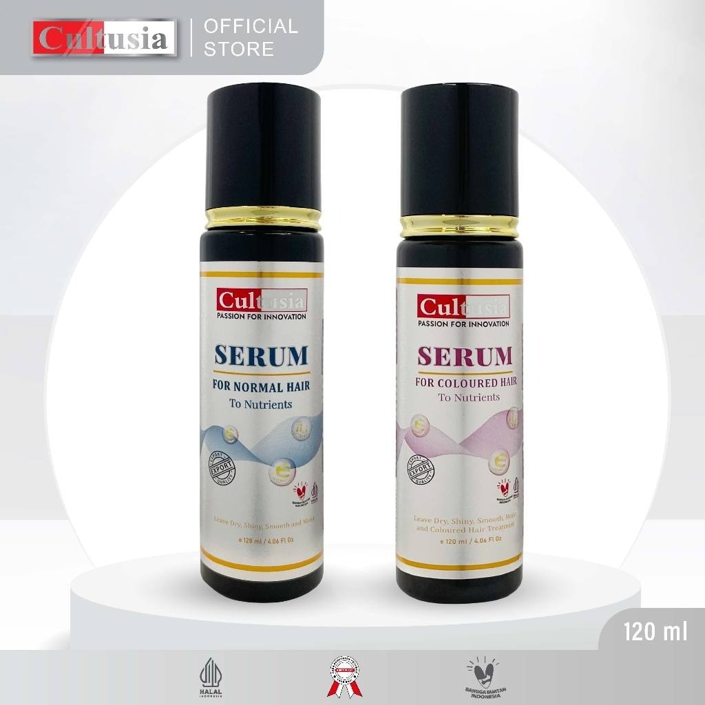 (ORIGINAL) Cultusia Hair Serum 120ML | Serum Rambut Untuk Rambut Normal & Diwarnai/Coloured