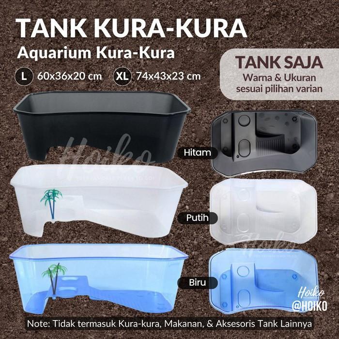 Turtle Aquarium Tank L XL Bak Ember Tempat Kura Kura Air Besar Akuarium Kandang Box Kura2 Brazil - T