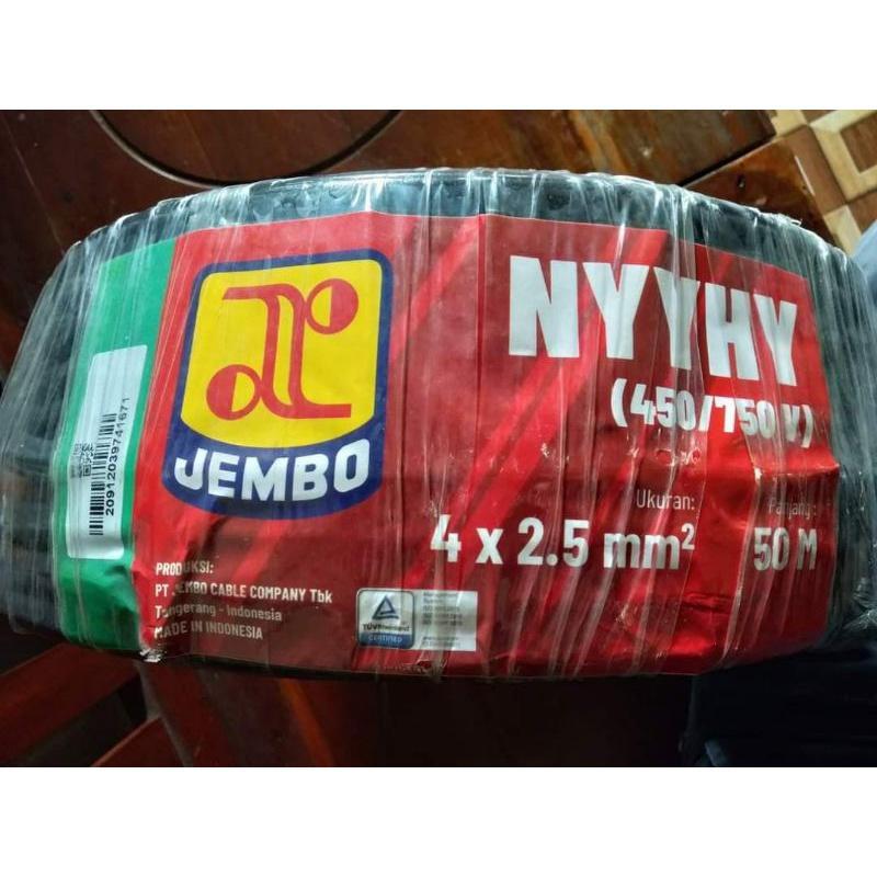 JEMBO KABEL NYYHY 4X2,5MM 4X2,5 MM JEMBO 1 ROLL@50M METER - AsherCable - Original Guarantee