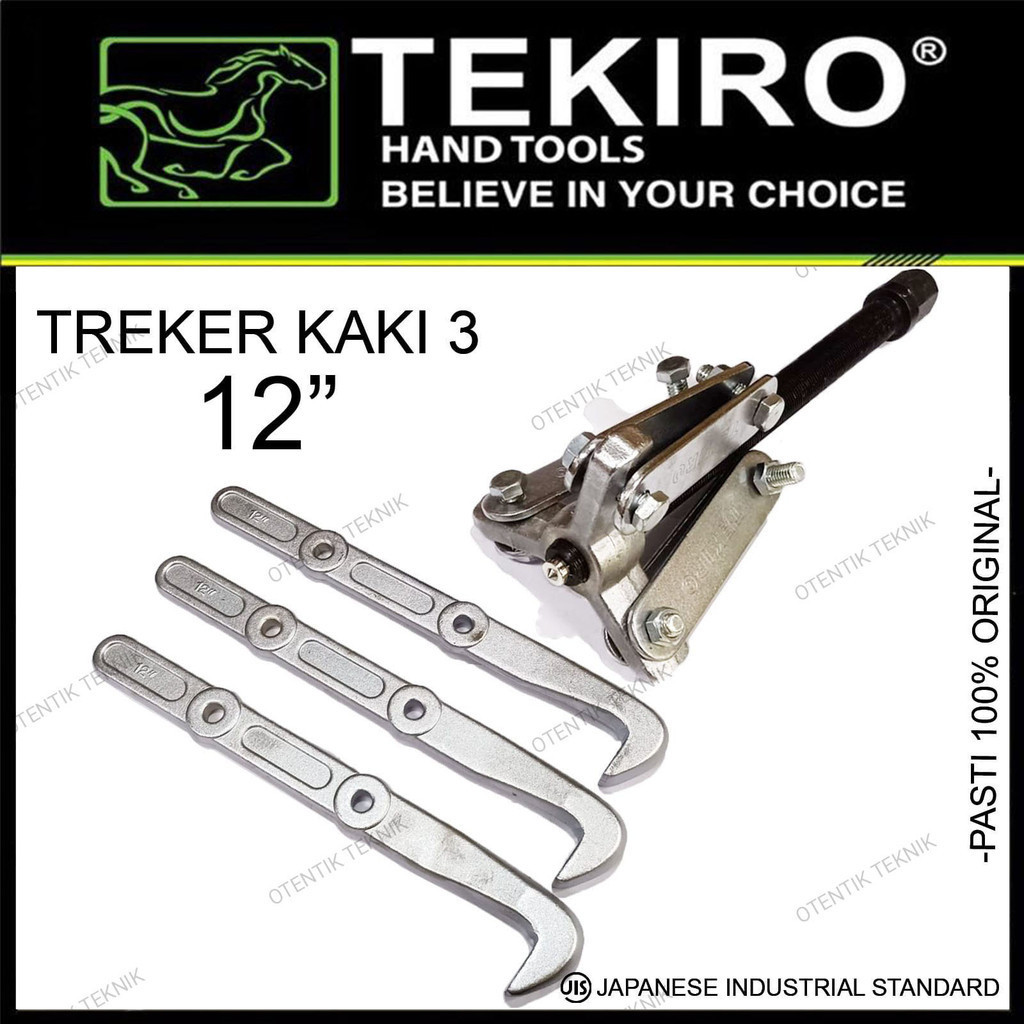 TEKIRO TREKER KAKI 3 PANJANG 12" - THREE ARM TRECKER BEARING 12 INCH - GEAR BEARING PULLER 3 JAW - K