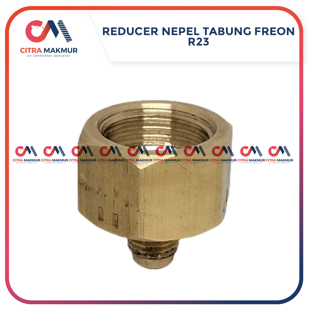 Reducer Nepel AC Freon Tabung R23 Adapter Sambungan Fitting Kuningan Tebal Penyambung 5/8 1/4 Seal