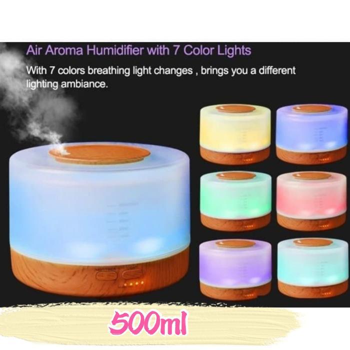 Aromatheraphy Humidifier 920 Motif Kayu Diffuser 500ml 7 Color Light - Type 920