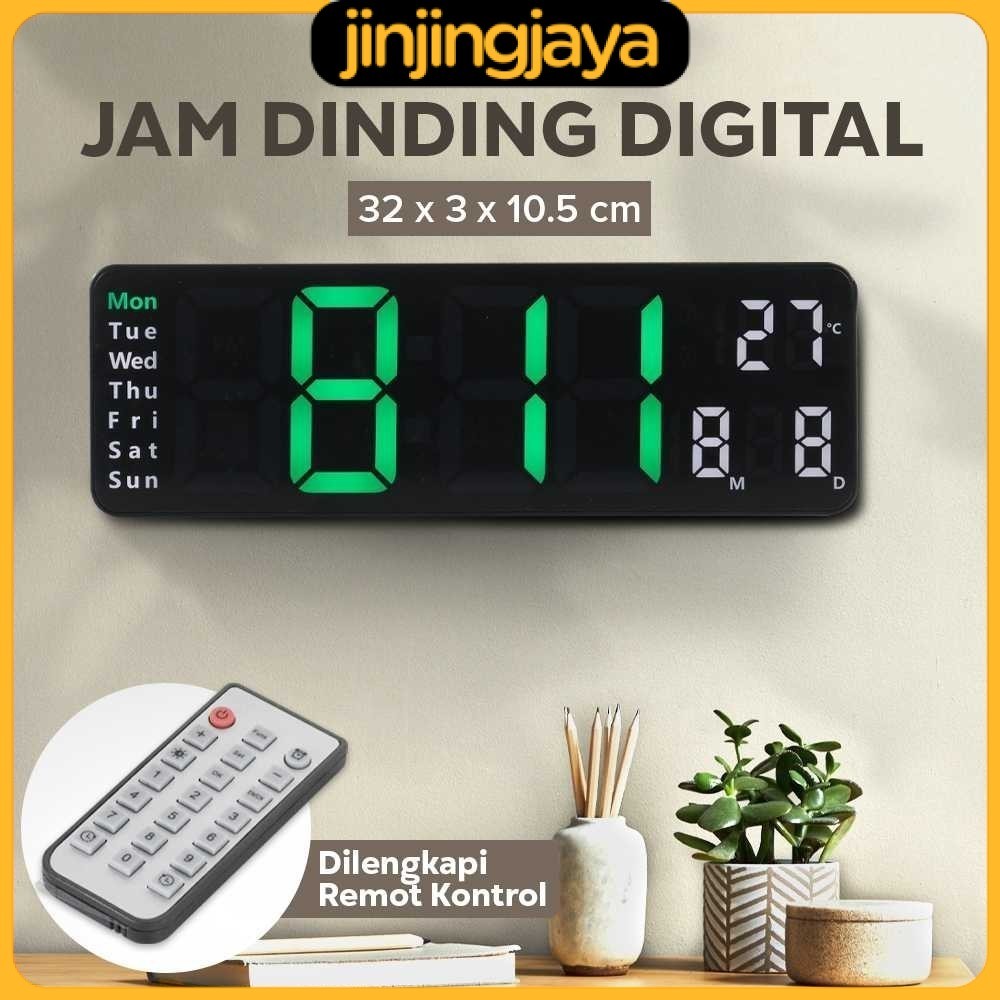 Jam Dinding Digital Minimalis Multifungsi with Remote -  6629