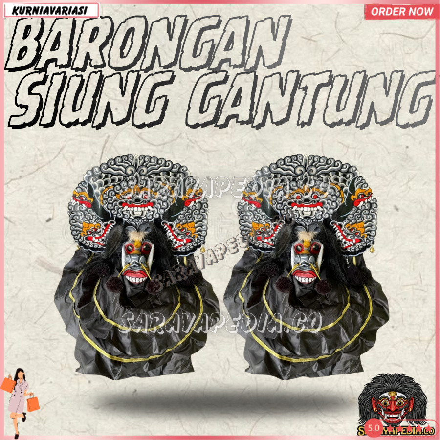 Barongan Telon Siung Gantung Barongan Pentas  KNV -70