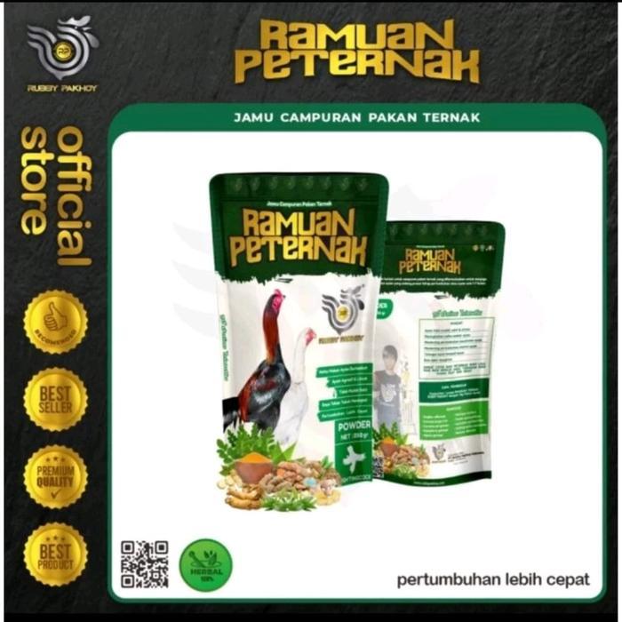 RAMUAN PETERNAK RUBBY PAKHOY JAMU CAMPURAN PAKAN AYAM TERNAK POWDER