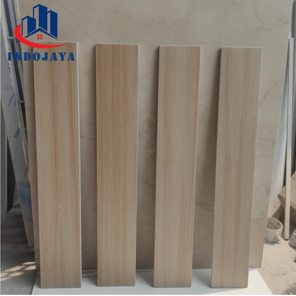 List Keramik 10x60 Granit Motif Kayu Cantik Plint Lantai Dinding Granite Tile