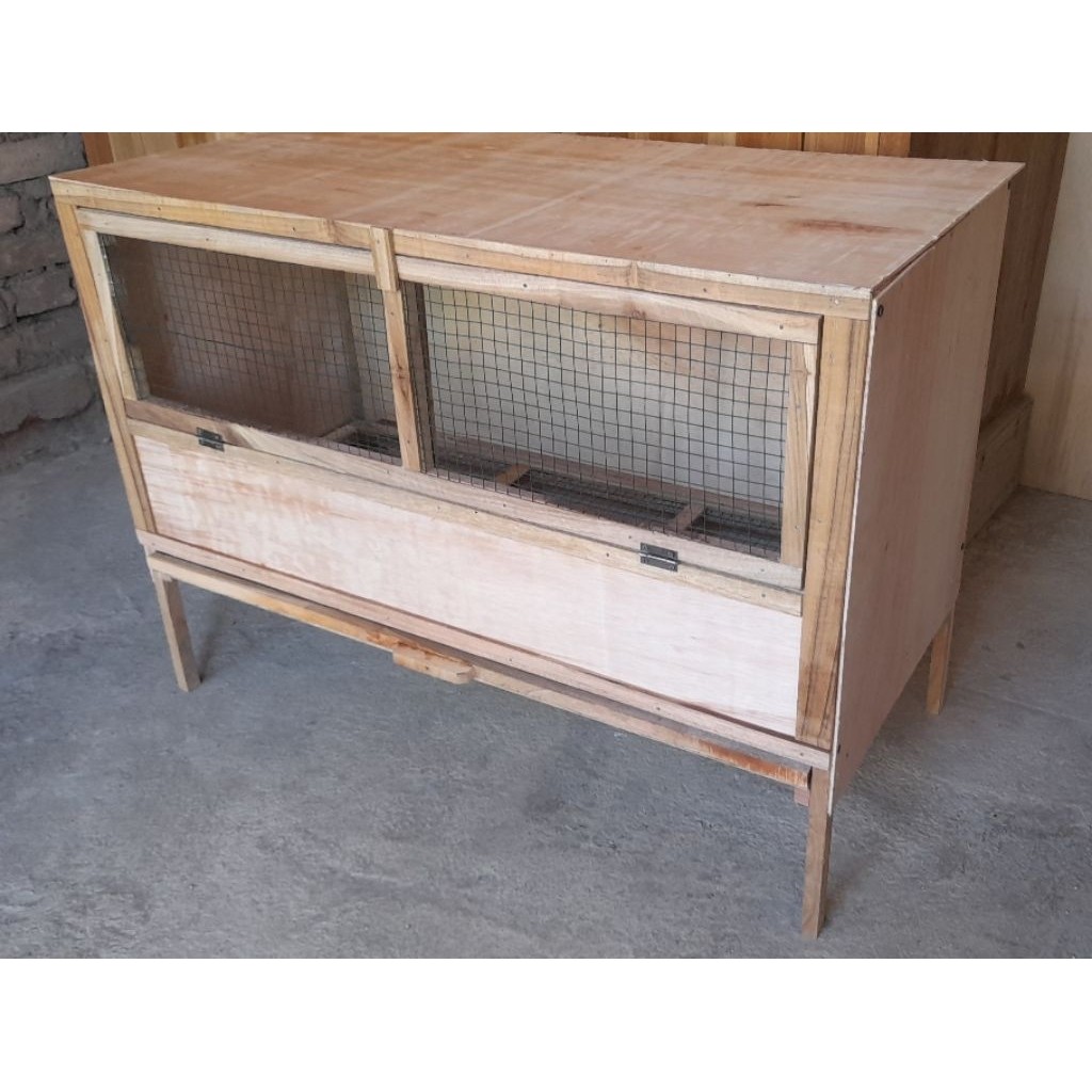 Kandang Doc Ayam Itik Kayu Portable 80x40x40 Cm Kandang Ayam Serba Guna / Kandang  Kayu