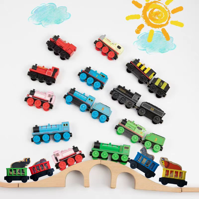 NEW Thomas Tra And Friends Wooden Train Thomas Pocket Toy Model Molly Tank Carriage Oliver Edward Tr