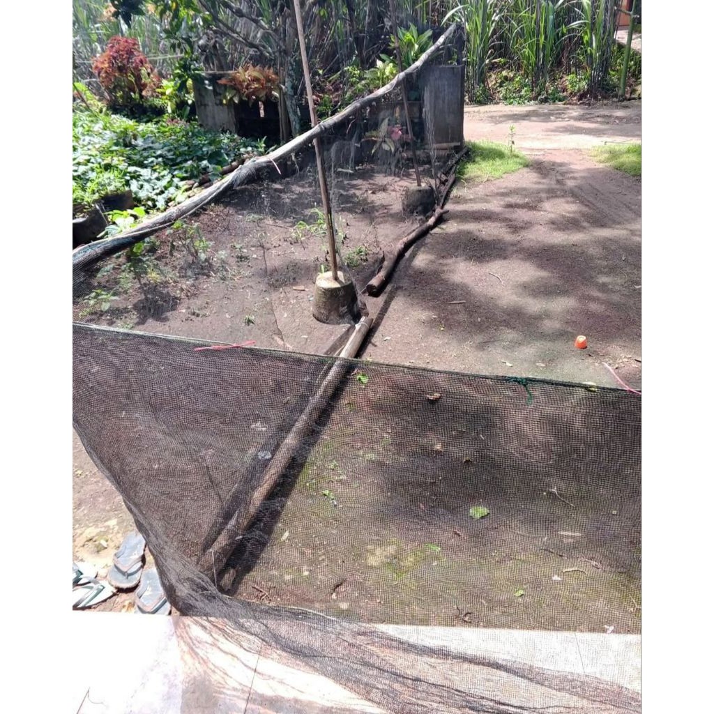 JAMIN MURAH Waring Hitam 50 Meter Lebar/Tinggi 120 cm Jaring Kandang Kebun Kolam Bahan Kuat(BISA LAN