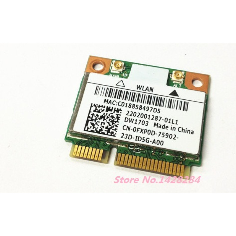 For DELL DW1703 Atheros AR5B225 WIFI Bluetooth BT 40 Half MINI PCIE 300Mbps Wireless Wlan Card