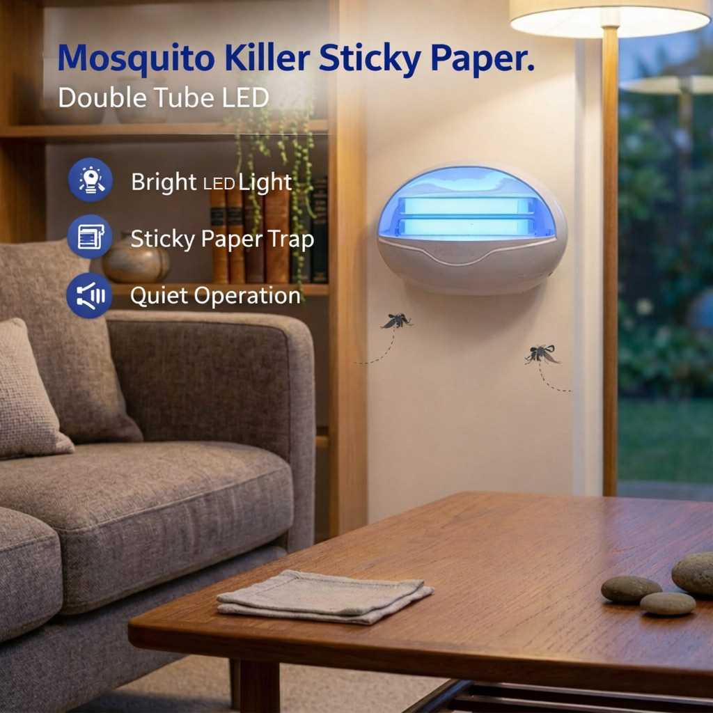 Lampu LED Anti Nyamuk Mosquito Killer Sticky Paper 35.5cm, Perangkap Nyamuk Tempel Hemat Listrik - B