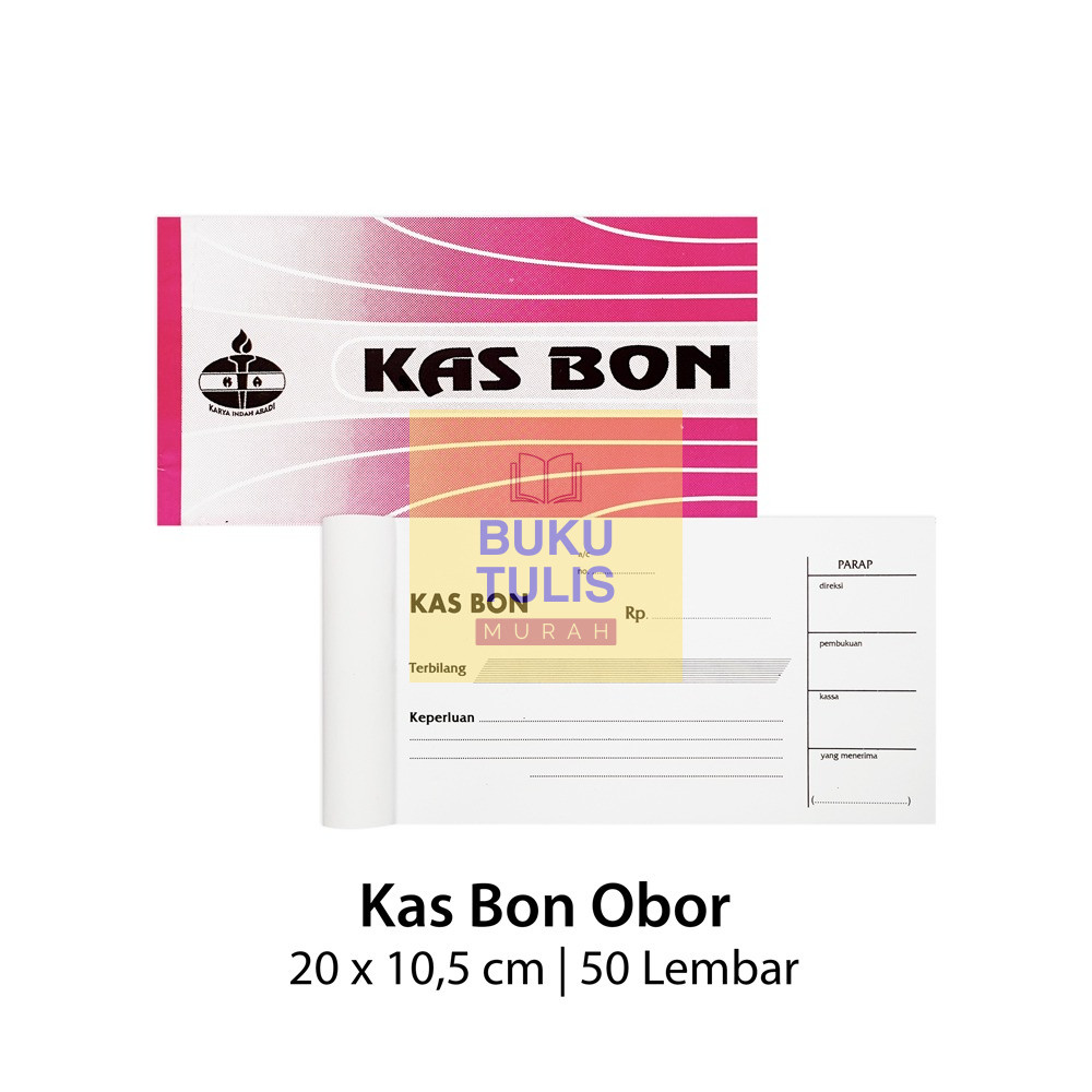 [Per 1 Pc] KAS BON OBOR 50 Lembar Buku Bon Keuangan