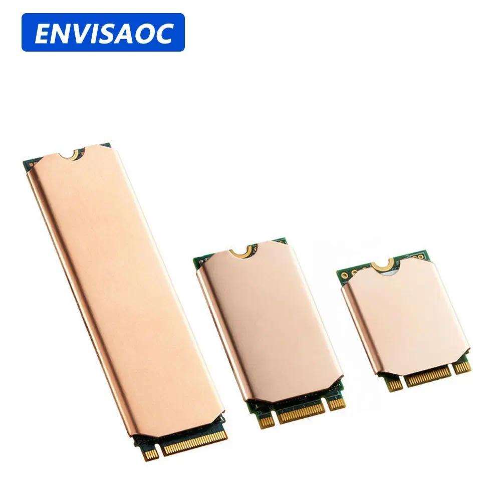 M.2 NVME 2280 2242 2230 SSD Heatsink Copper PS5 Raator Solid State Drives Cooler Silicone For Laptop