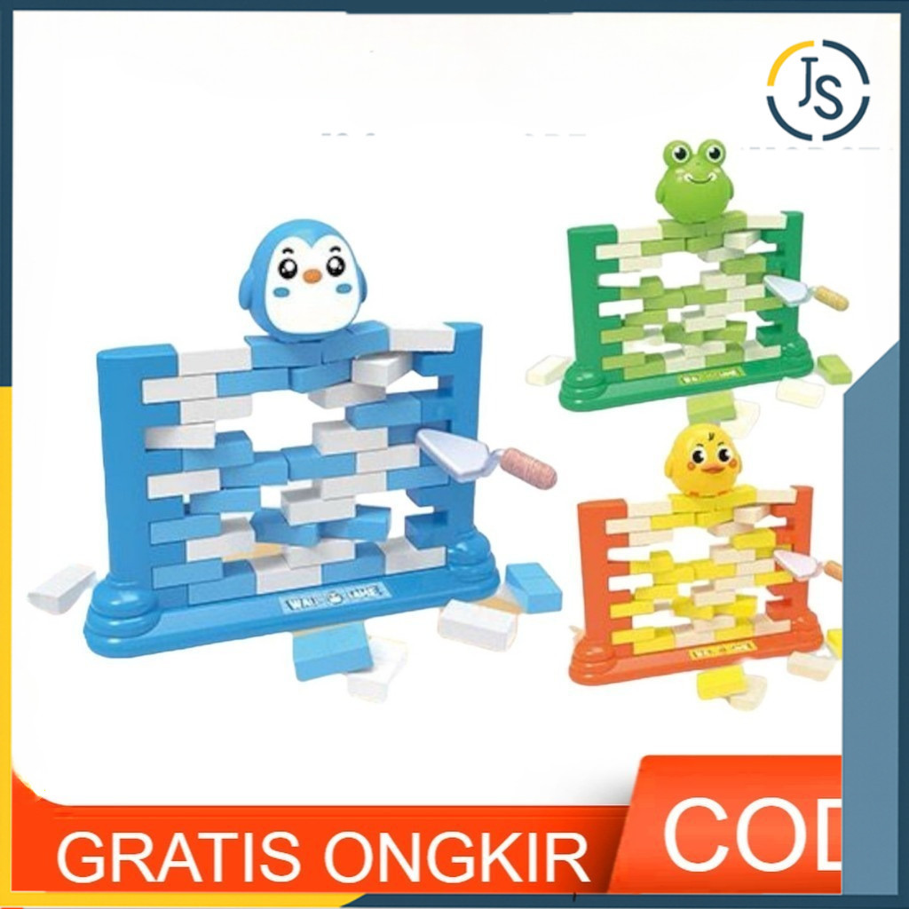 Js  Push Bricks Mainan Game Board Anak Family & Kids Games  Perempuan