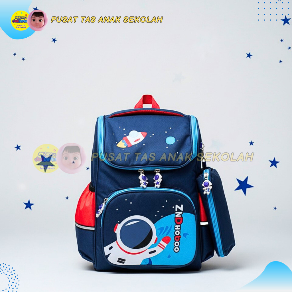 GOPULATOS Tas Sekolah Anak Laki Laki TK PAUD Model Fiber Tabung Terbaru