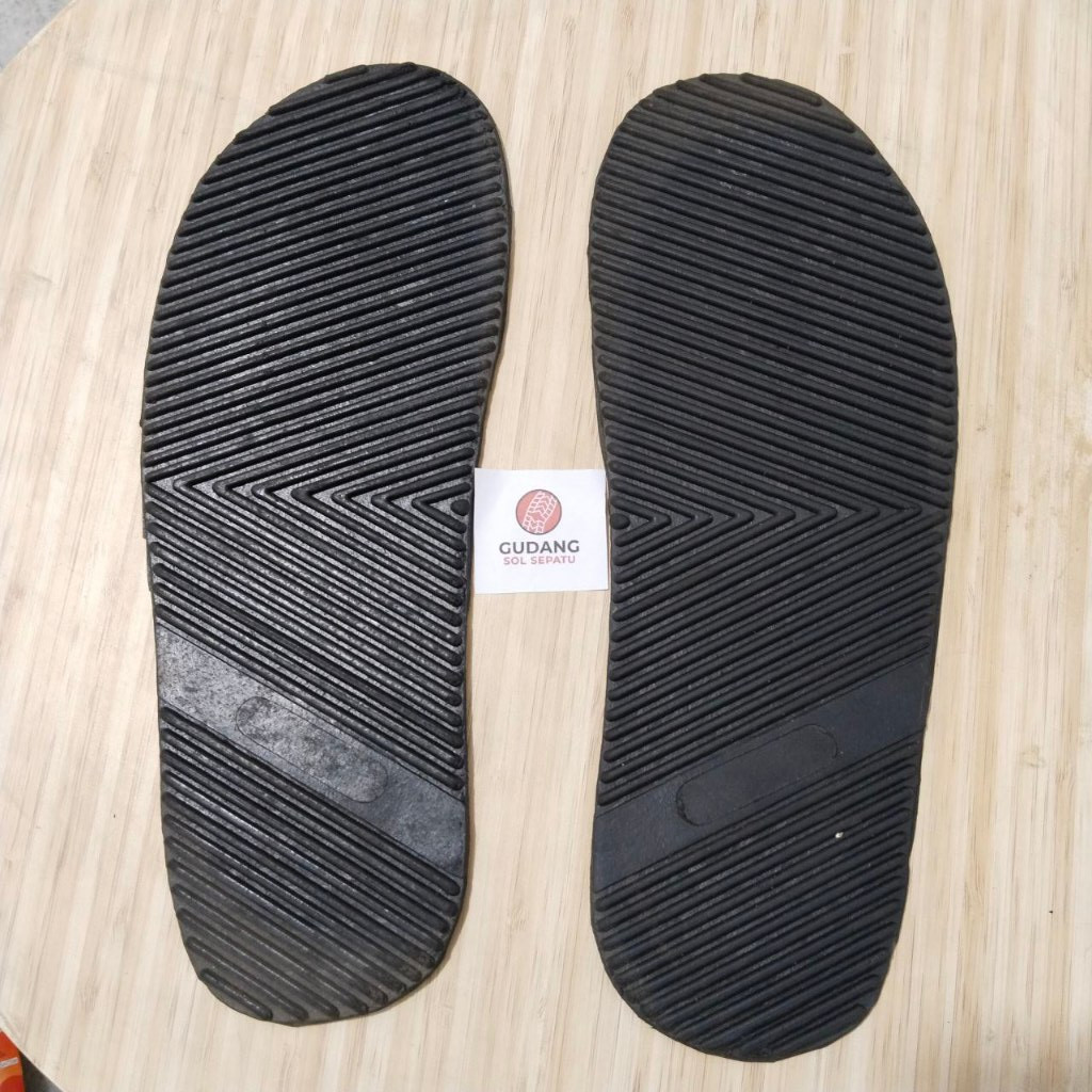 Outsole Karet Alex 01 Hitam Alas Sandal Puyuh Casual Jepit Pria