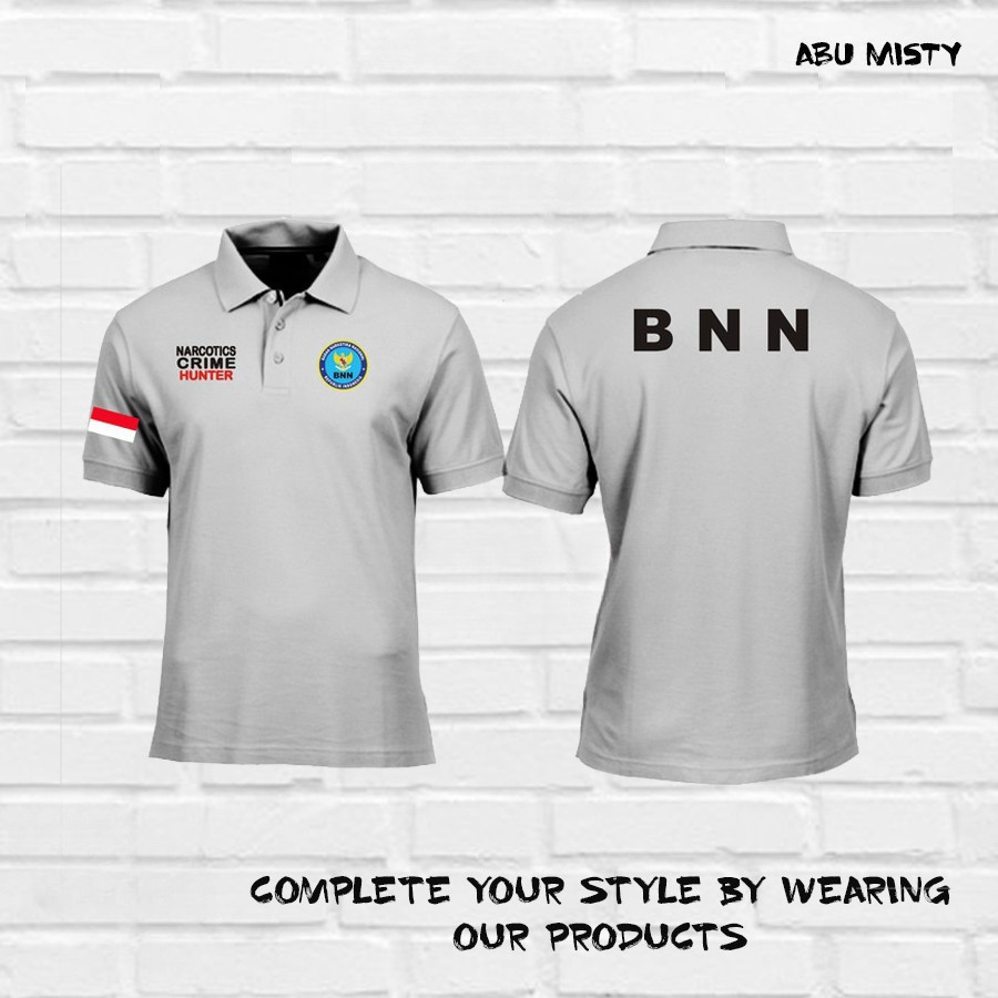 BAJU POLOSHIRT - KAOS POLO BNN CRIME HUNTER - POLO SHIRT BNN SABLON