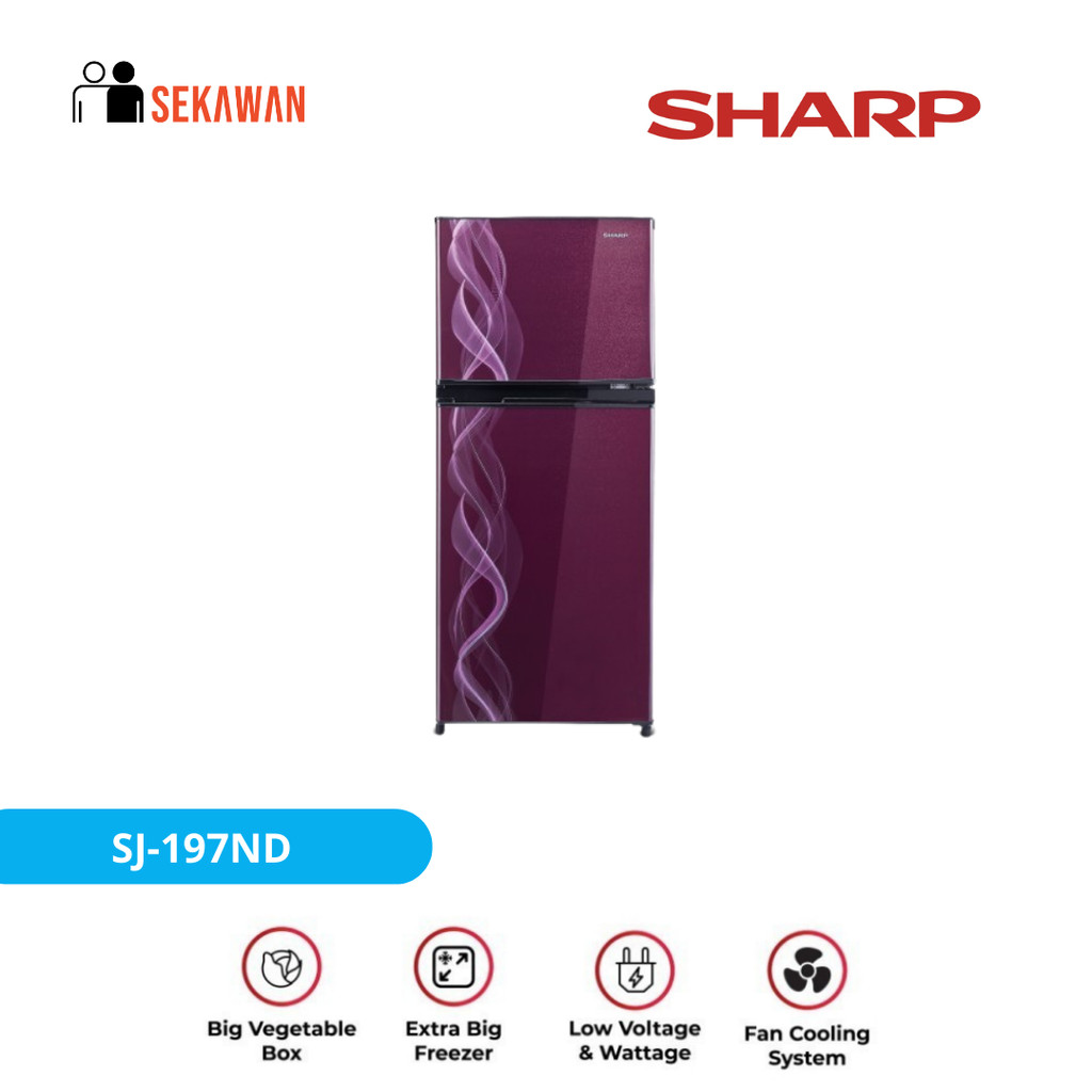 Kulkas SHARP 2 pintu SJ-197ND