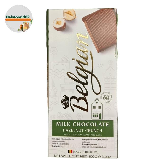 Belgian milk chocolate hazelnut crunch 100gr