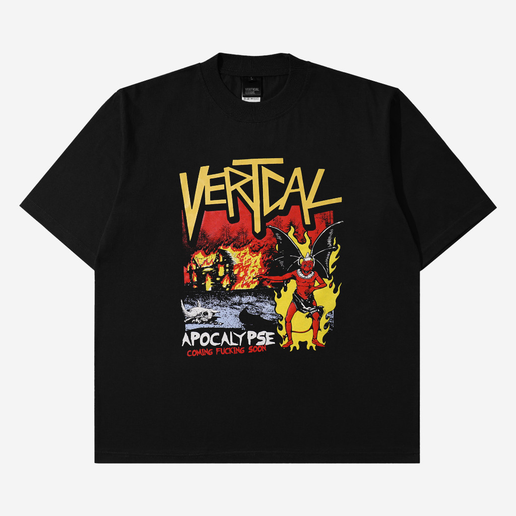 (COD) Verticalgoods | T-shirt Kaos Oversize Hitam | AZAZEL
