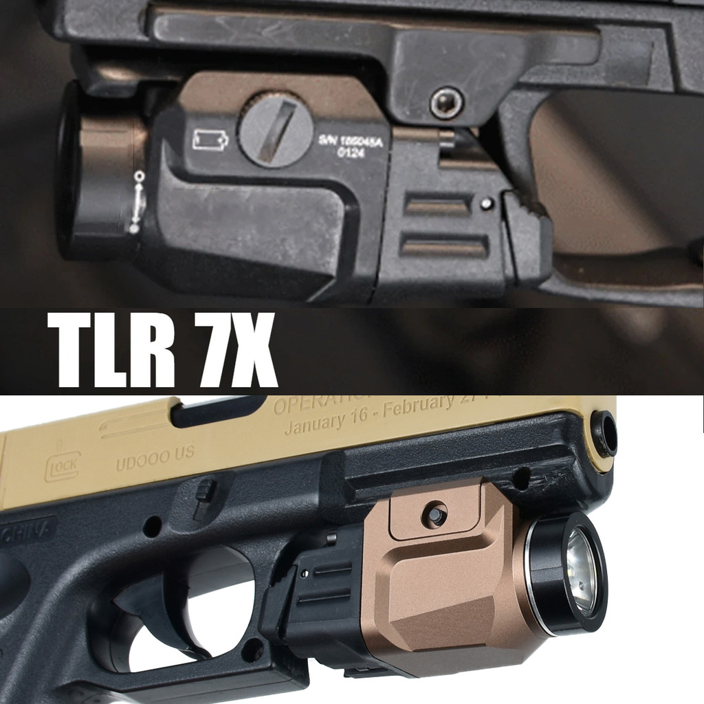Tactical TLR-7 X Strobe Scout Light  LED Airsoft Weapons Flashlight for Glock 17 19 Streamlight Hunt