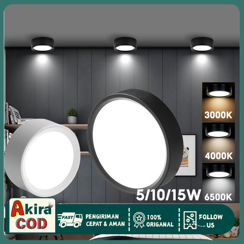 3 Warna Lampu Downlight Plafon LED Lampu Ruang Tamu Desain Modern Hemat Energi Plafon Rumah Lampu La