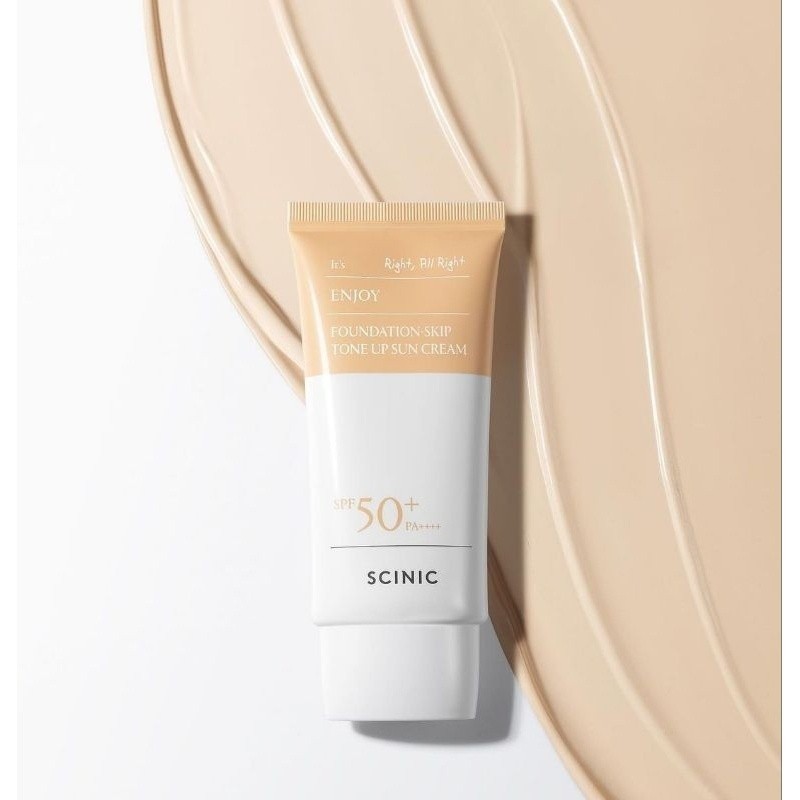SCINIC Enjoy Foundation-Skip Tone Up Sun Cream 50g