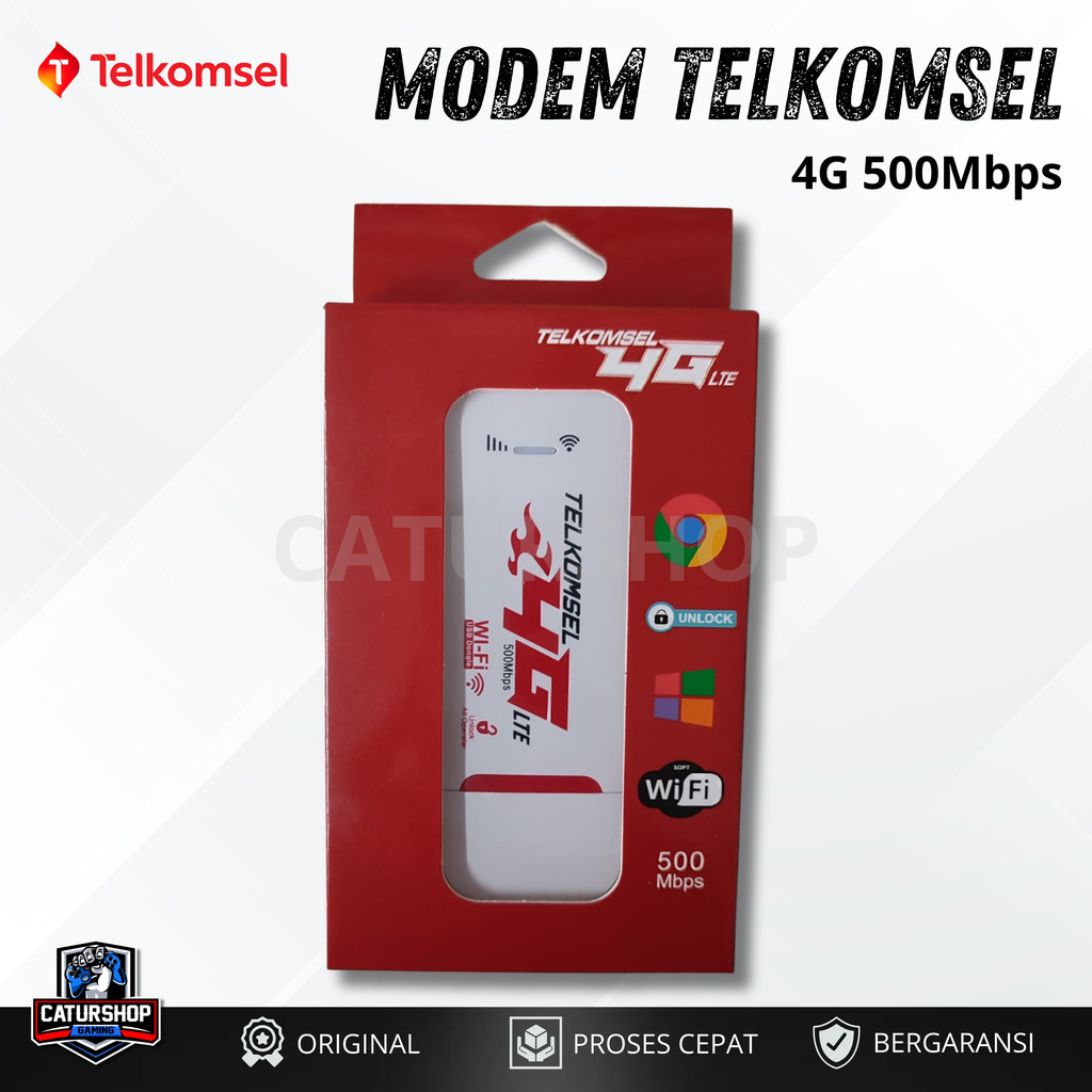Modem Telkomsel 4G LTE (Unlock) - Up To 500mbps / Modem usb Telkomsel / Modem 4G Lte telkomsel