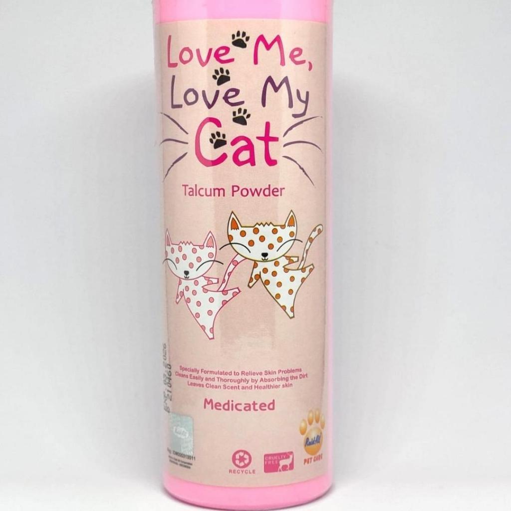Raid All Love Me Love My Cat Talcum Powder - Medicated Miconazole Bedak Jamur Kucing Anjing Hewan Pe