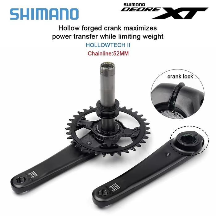 CRANK HT2 SHIMANO DEORE XT M8100 32T SINGLE - TANPA BB