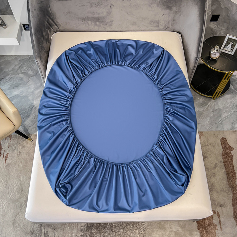 Long-Staple Egyptian Cotton Luxurious Elastic Fitted sheet   Home Fitted Sheet Solid Color Double Be